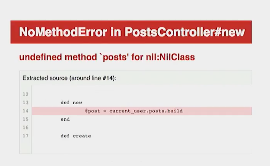 undefined method posts for nil:NilClass