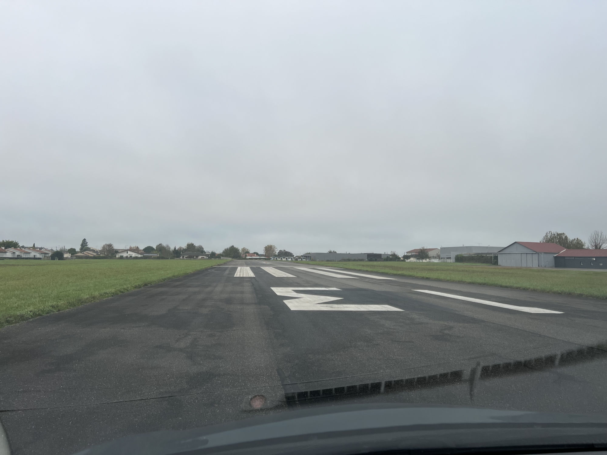 Driving my car on the Montauban (LFDB) aiport strip